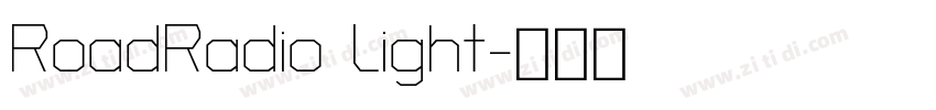 RoadRadio Light字体转换